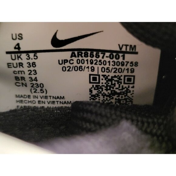 Nike Air Vapormax Flyknit Gator ISPA Mens Size 4 Black Running Shoes‎ AR8557 001 - Picture 9 of 9